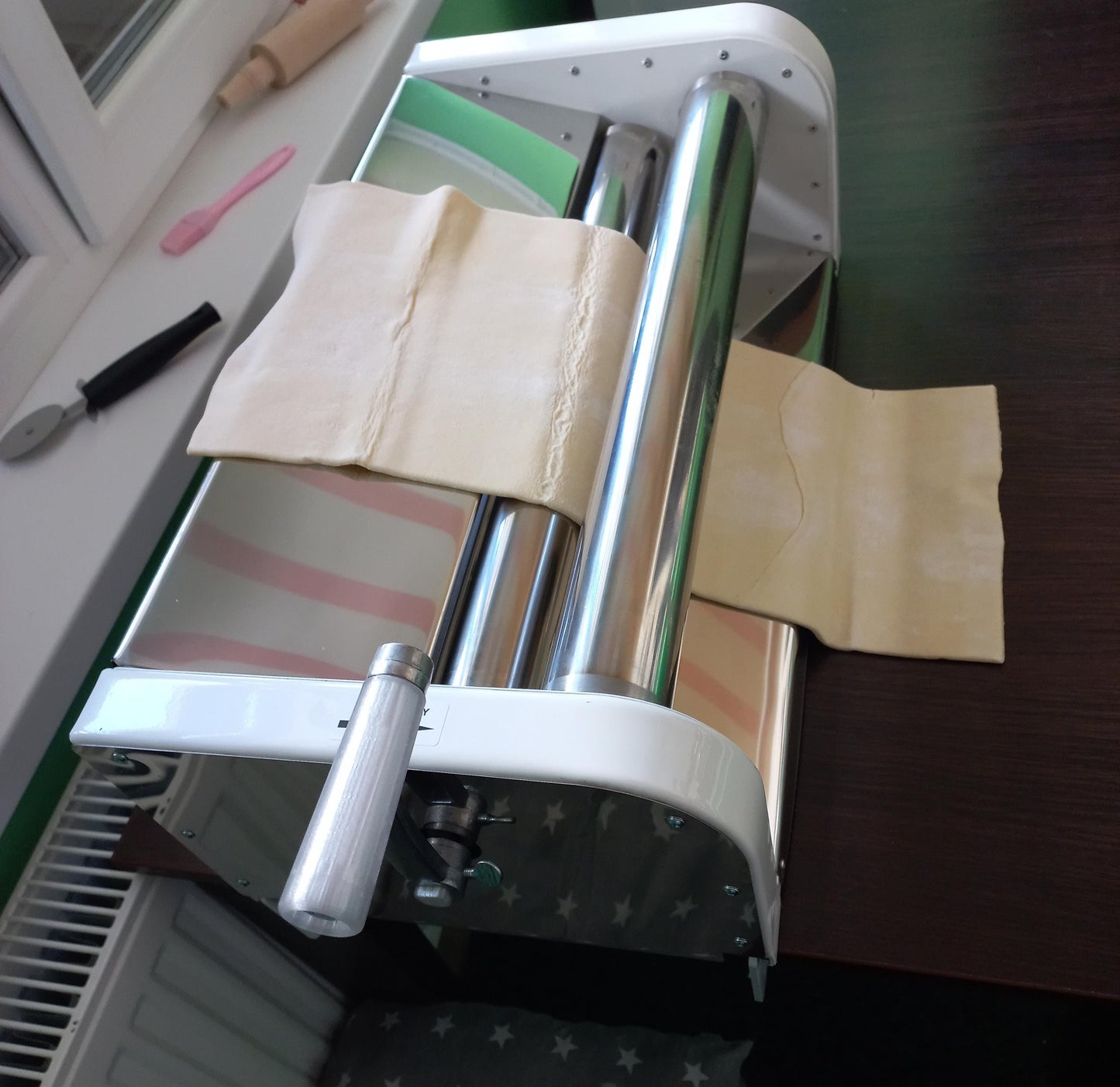 Professional manual dough sheeter machine with 19,7 inches (50 cm) rollers, kitchen appliances, cooking utensils & gadgets, bakery equipment