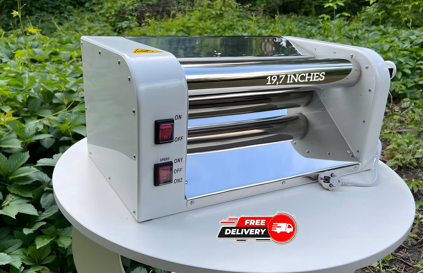 Professional electric dough sheeter machine 19,7"(50 cm) rollers, 110 or 220 volt, kitchen appliances