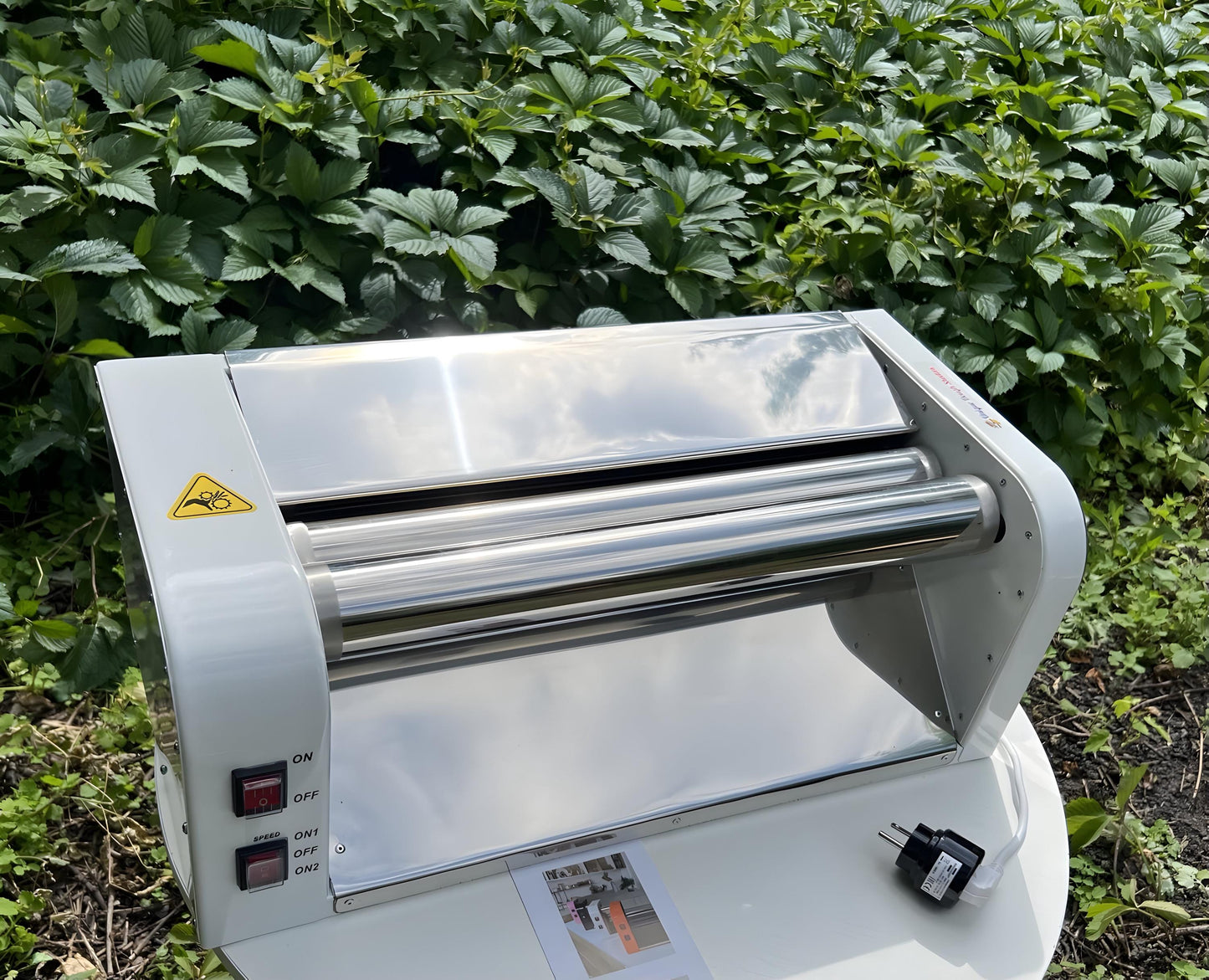 Professional electric dough sheeter machine 19,7 inch (50cm) 220 or 110 volt, stainless steel, pasta pizza roller machine for bakery & pastry