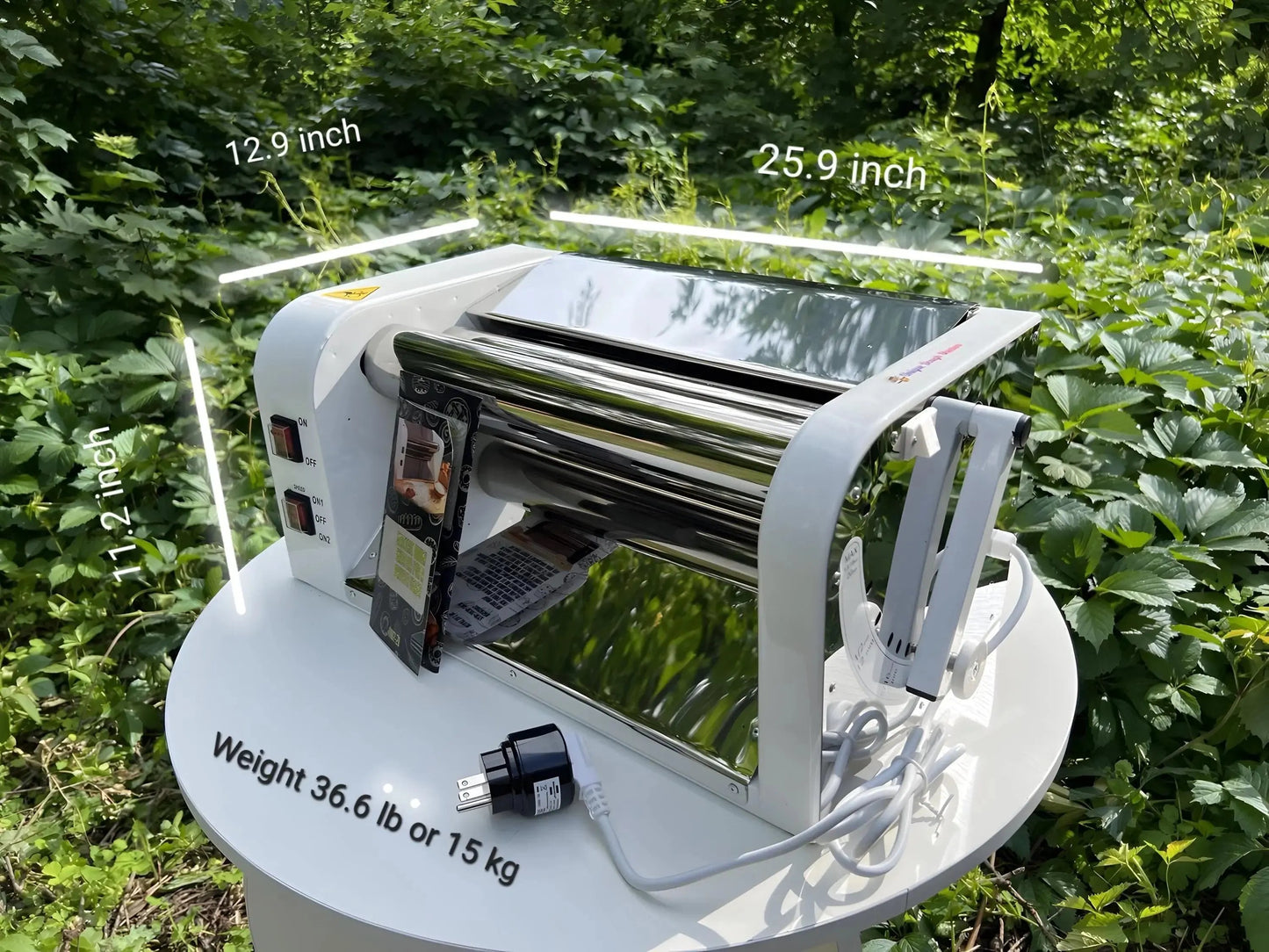 Electric dough sheeter machine 110v/220v19,7"(50cm) tortilla-pasta maker, small kitchen appliances UniqueDoughSheeters