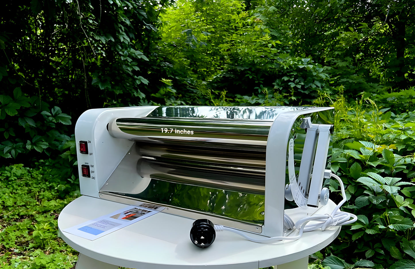 Electric dough sheeter machine 19.7" (50cm) rollers - professional pasta & pastry roller 110v/220v for holiday baking | commercial kitchen appliance UniqueDoughSheeters