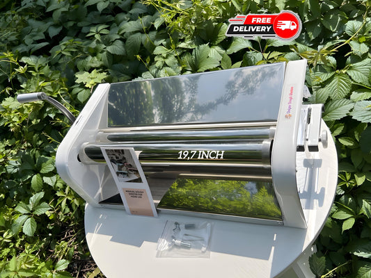 Professional manual dough sheeter machine with 19,7 inches (50 cm) rollers, kitchen appliances, cooking utensils & gadgets, bakery equipment