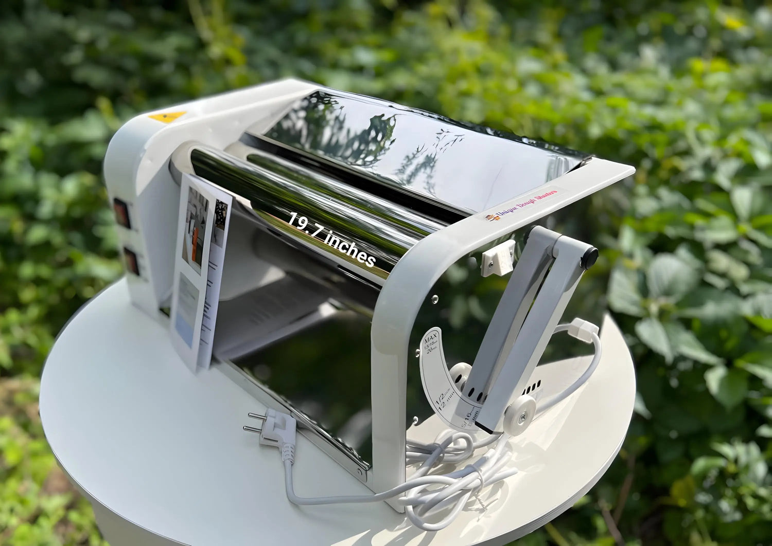 Electric Dough Sheeter Machine 19.7" (50cm) Rollers - Professional Pasta & Pastry Roller 110V/220V for Holiday Baking | Commercial Kitchen Appliance UniqueDoughSheeters