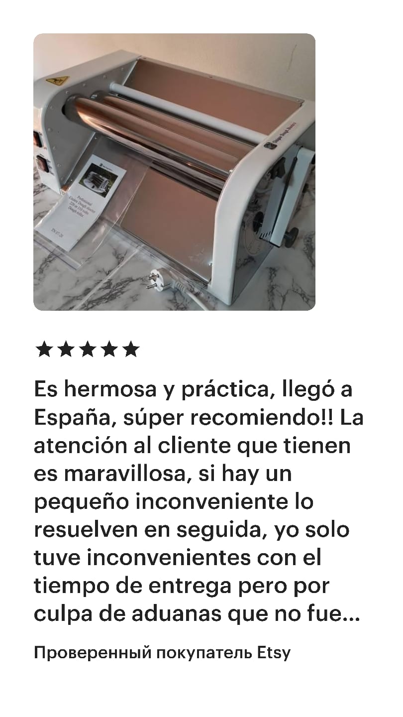 Electric dough sheeter machine 19.7" (50cm) rollers - professional pasta & pastry roller 110v/220v for holiday baking | commercial kitchen appliance UniqueDoughSheeters