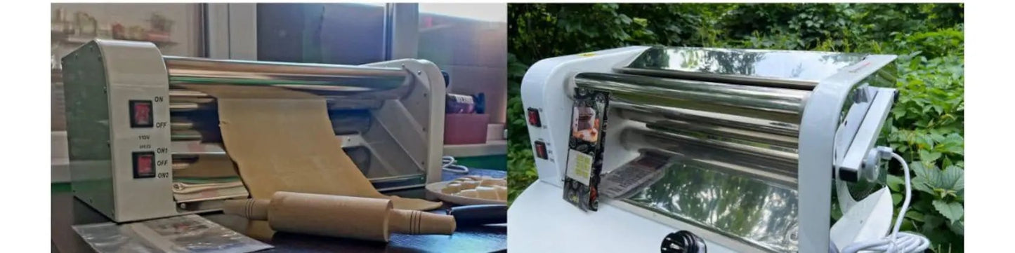 Professional Electric Dough Sheeter 50cm - Holiday Baking Machine 110V/220V Stainless Steel Pasta Pizza Roller UniqueDoughSheeters